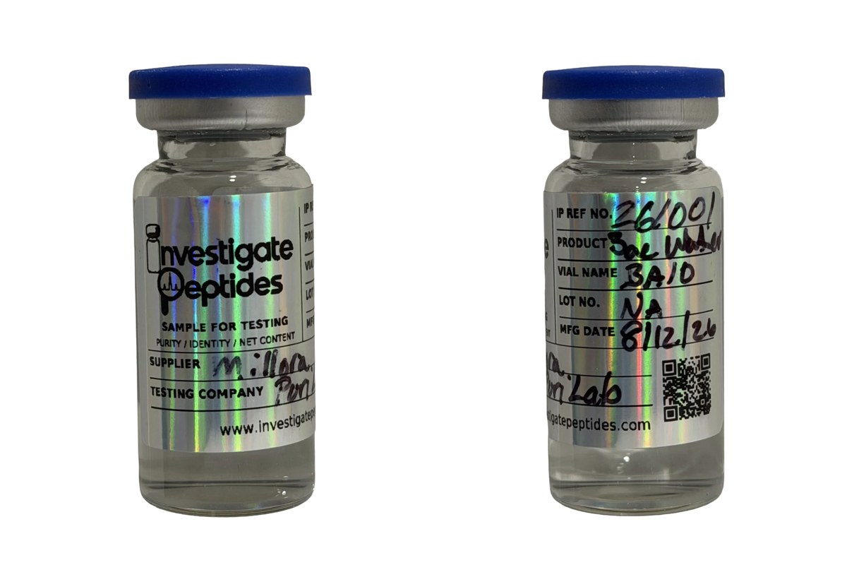 Bacteriostatic Water 10 mL vial as received