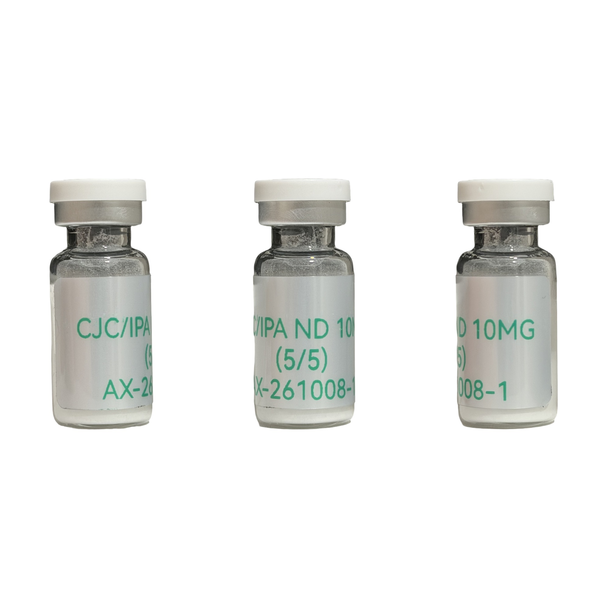 CJC-1295 (no DAC) / Ipamorelin 10 mg (5/5) vial as received