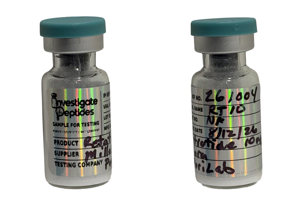 Retatrutide 10 mg vial as received