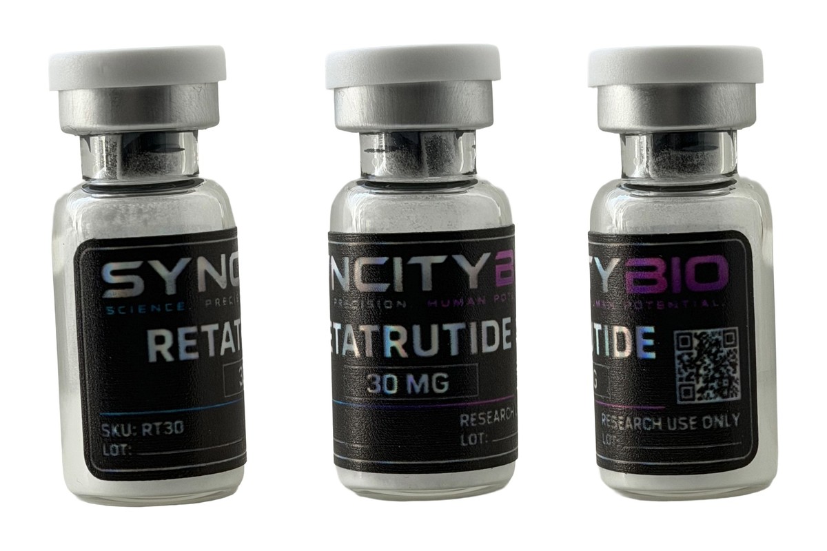 Retatrutide 30 mg vial as received